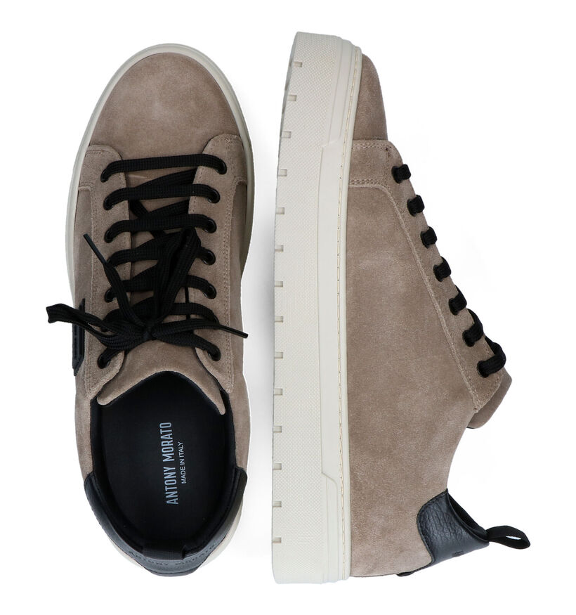 Antony Morato Taupe Veterschoenen in daim (315647)