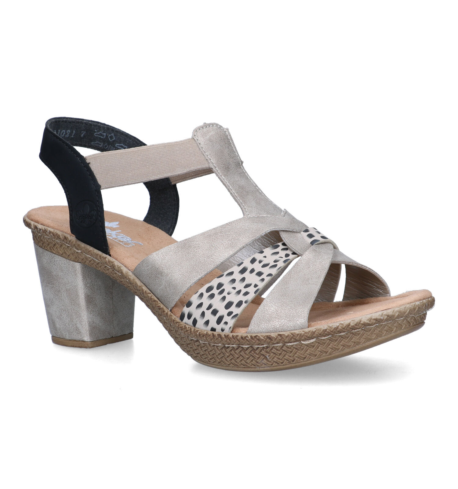 Rieker Grijze Sandalen Dames Sandalen Online op TORFS.BE