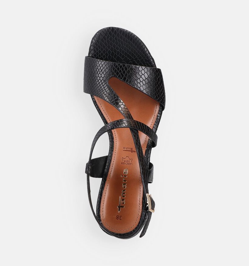 Tamaris Zwarte Sandalen met hak voor dames (371770)