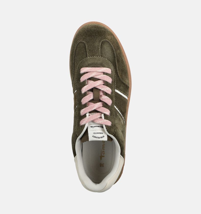 Tamaris Olijfgroene Sneakers voor dames (376664) - geschikt voor steunzolen