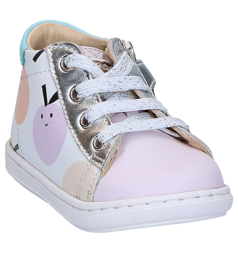 Shoo Pom Bouba Duck Chaussures à Lacets en Blanc en cuir (268767)