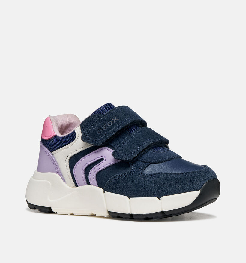 Geox Flexyper Blauwe/Multi Babysneakers voor meisjes (377765)