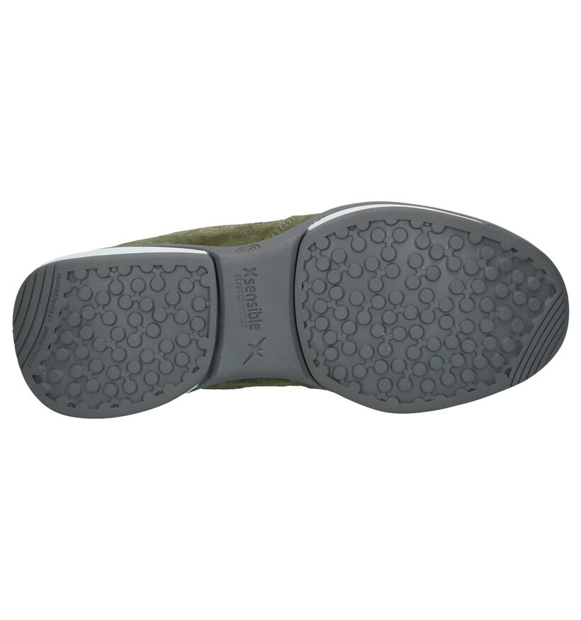 Stretchwalker Chaussures à lacets en Vert kaki pour hommes (246461) - pour semelles orthopédiques