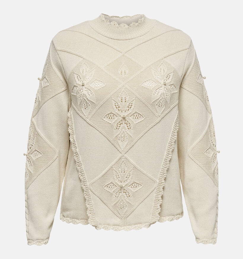 ONLY Carmakoma Nicoline Beige Trui voor dames (348422)