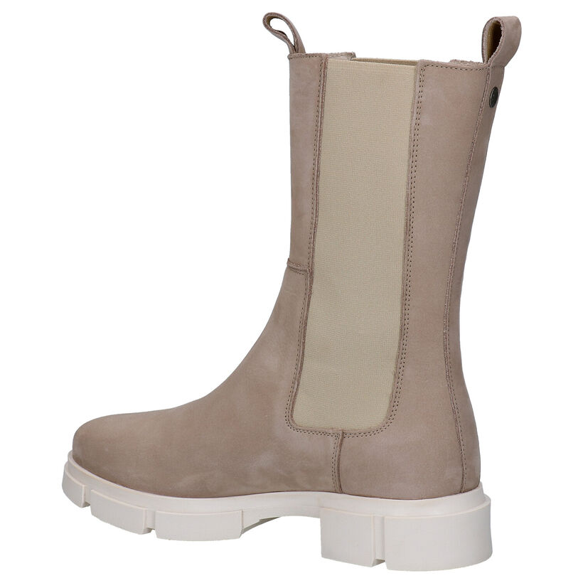 Tango Romy Taupe Chelsea Boots in stof (291404)