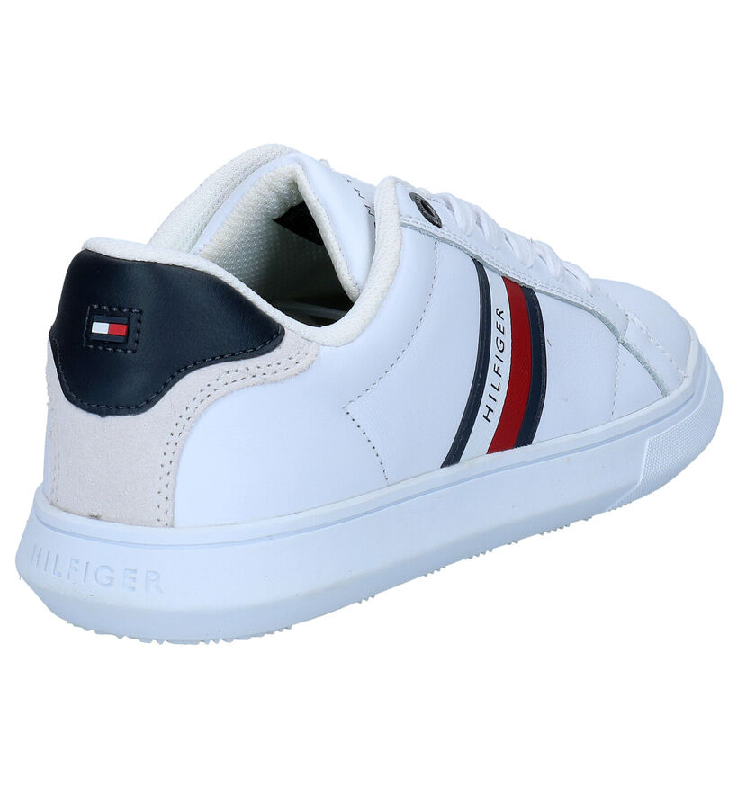 Tommy Hilfiger Essential Leather Cupsole Baskets en Blanc en cuir (279958)