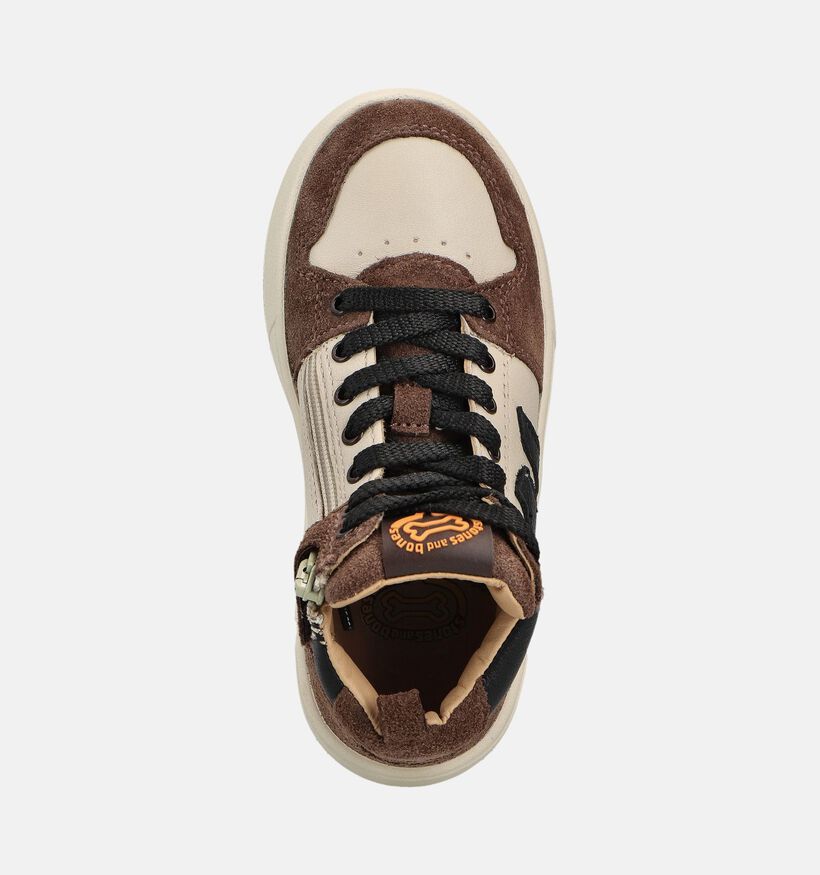 STONES and BONES Panky Chaussures hautes en Marron pour garçons (362036) - pour semelles orthopédiques