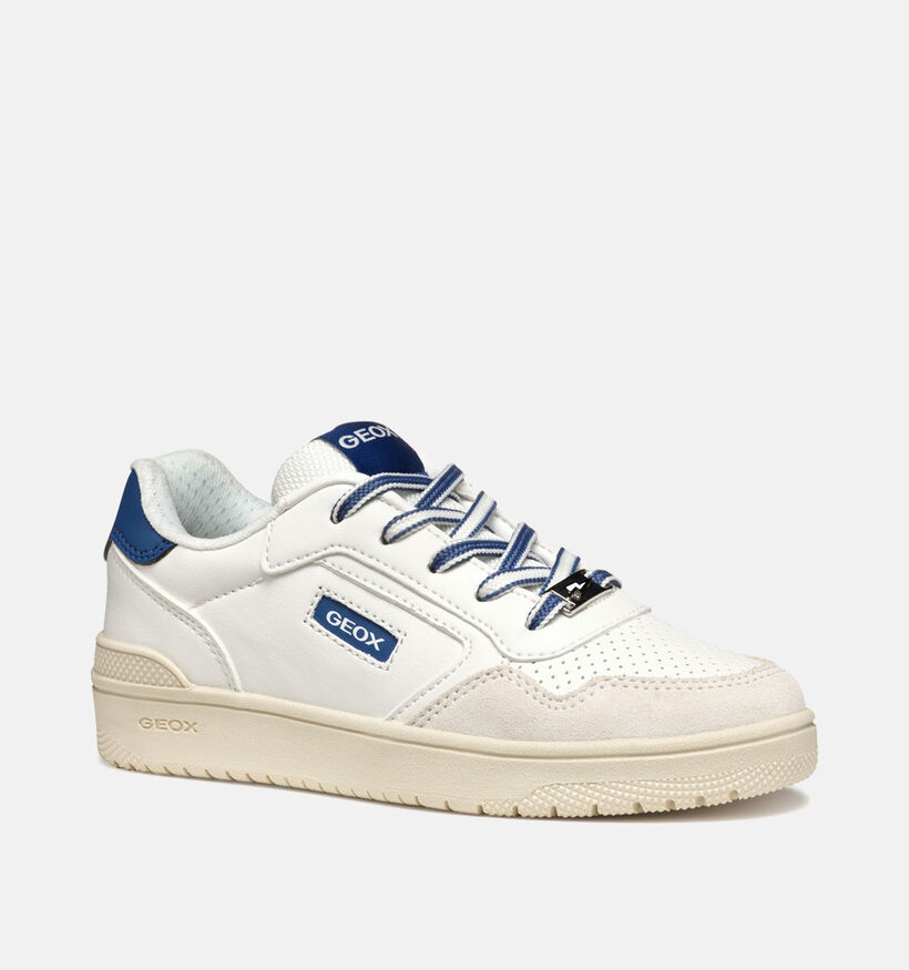 Geox Washiba Chaussures à Lacets en Blanc pour garçons (356396) - pour semelles orthopédiques