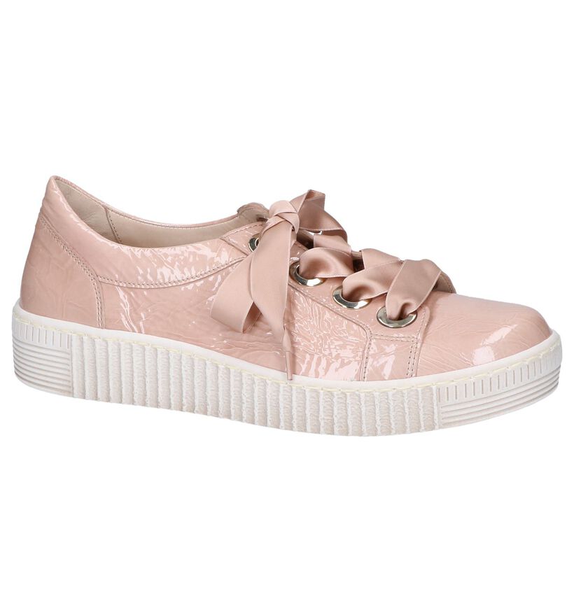 Best Fitting Chaussures à lacets en Rose en cuir (245526)