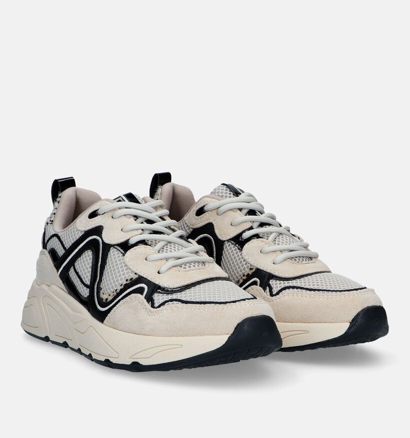 Poelman Baskets casual en Beige pour femmes (332748)