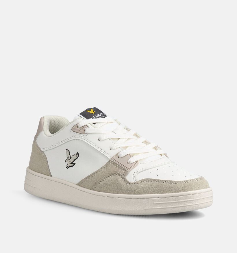 Lyle & Scott Callum Witte Sneakers voor heren (369047) - geschikt voor steunzolen