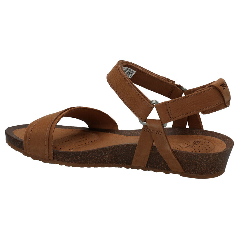 Teva Mahonia Zwarte Sandalen in nubuck (289236)