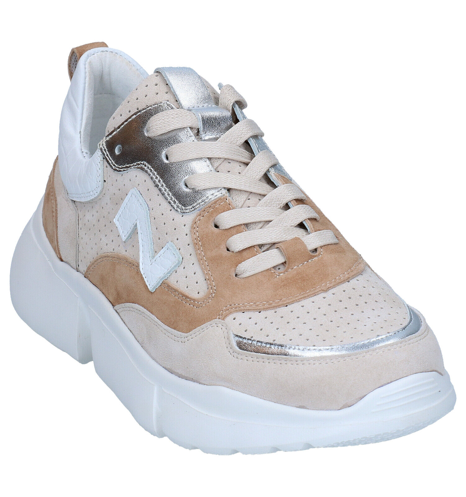 Nathan Baume Beige Sneakers Dames Sneakers Online op TORFS.BE