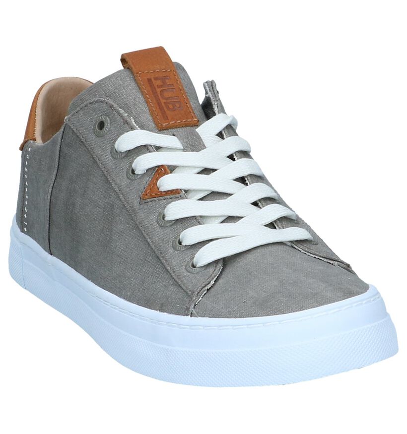 Hub Chaussures basses en Gris en textile (242660)