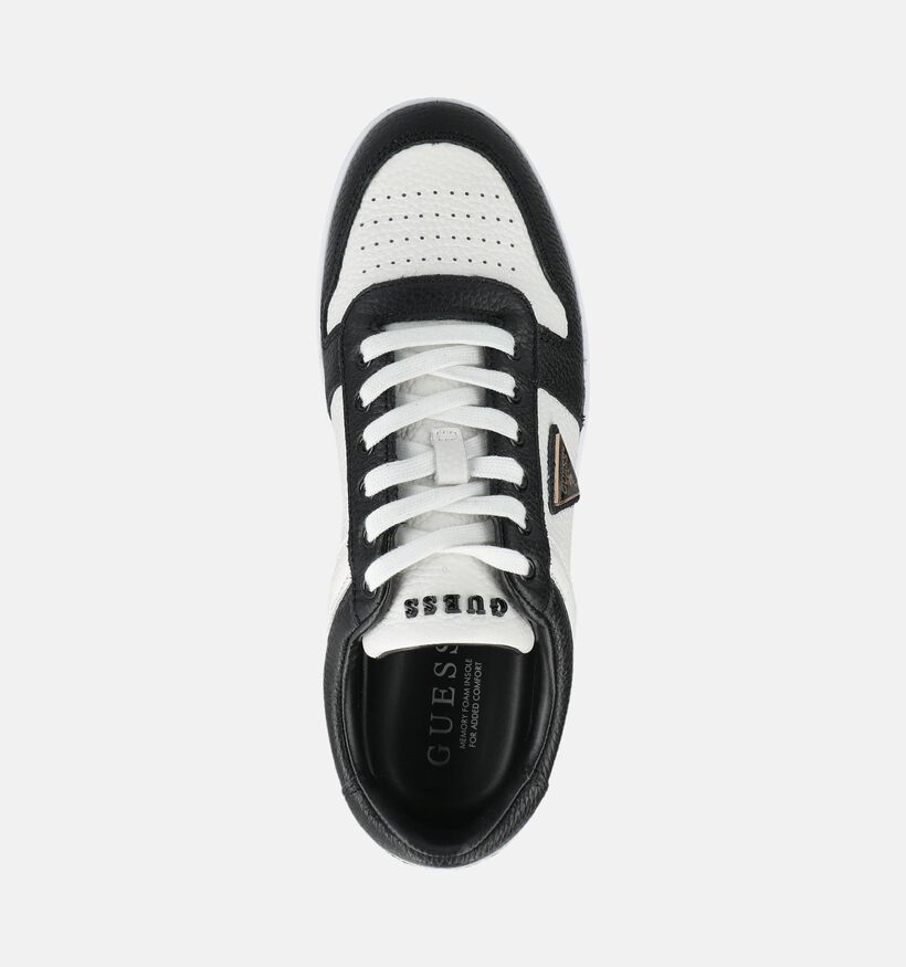 Guess Uddent5 Witte/Zwarte Sneakers voor heren (375735) - geschikt voor steunzolen
