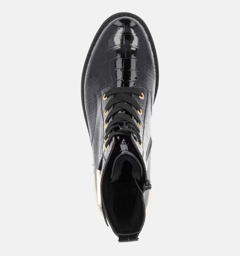 Remonte Boots &agrave; lacets en Noir pour femmes (379872) - pour semelles orthop&eacute;diques