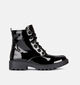 Geox Casey Boots &agrave; lacets en Noir pour filles (377788) - pour semelles orthop&eacute;diques