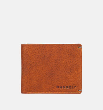 Burkely Portemonnees Zwart/Cognac/Bruin