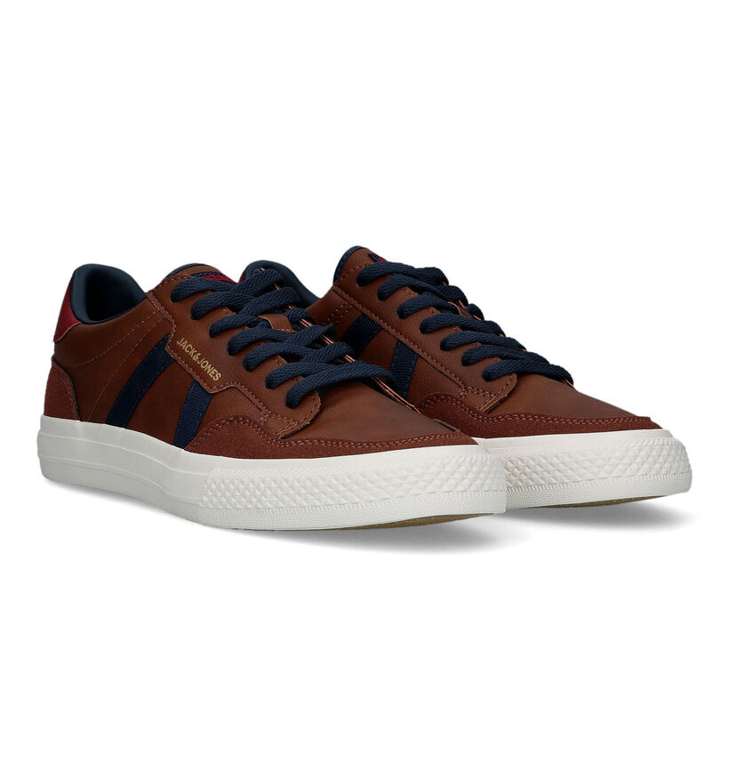 Jack & Jones Morden Pu Combo Chaussures à lacets en Bleu pour hommes (321098)