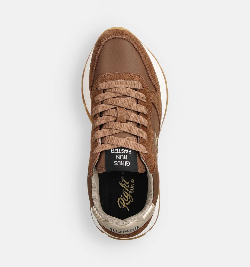 Sun68 Ally Gold Silver Sneakers Bruin voor dames (361898) - geschikt voor steunzolen