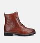 Remonte Boots à lacets en Cognac pour femmes (360406) - pour semelles orthopédiques