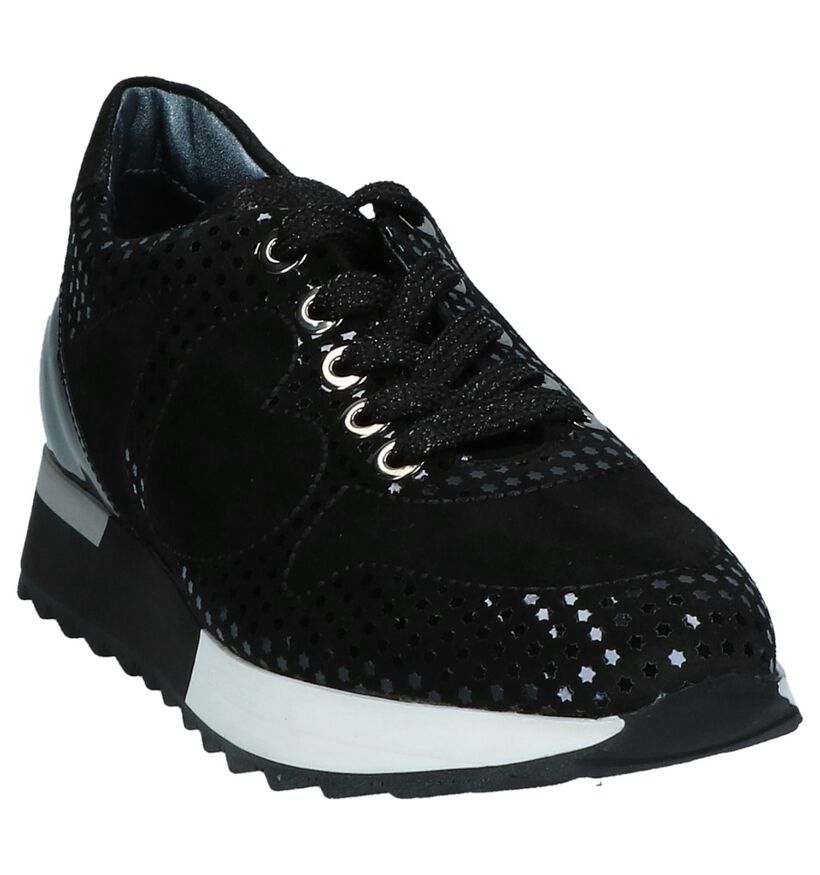 Tine's Baskets basses en Noir en daim (233946)