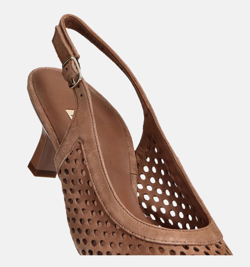 Paul Green Bruine Slingback Pumps voor dames (374115)