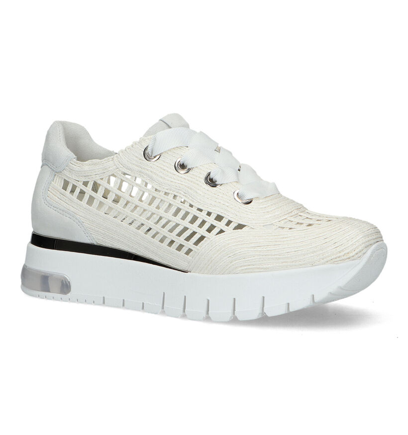 Softwaves Chaussures à lacets en Blanc pour femmes (325074) - pour semelles orthopédiques