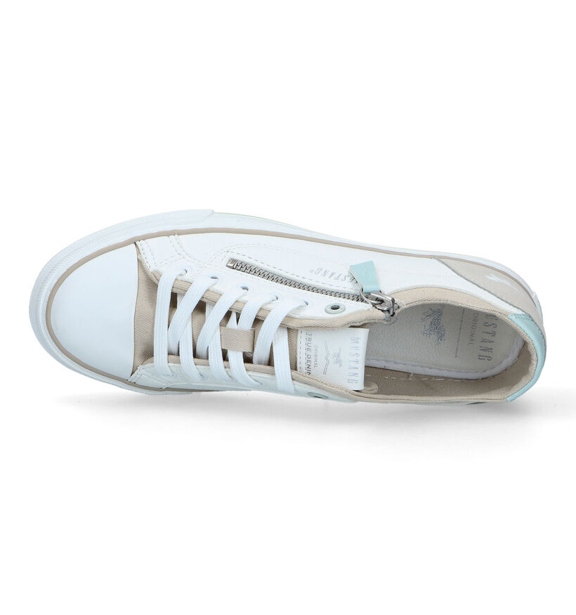 Mustang Baskets casual en Blanc en simili cuir (323489)