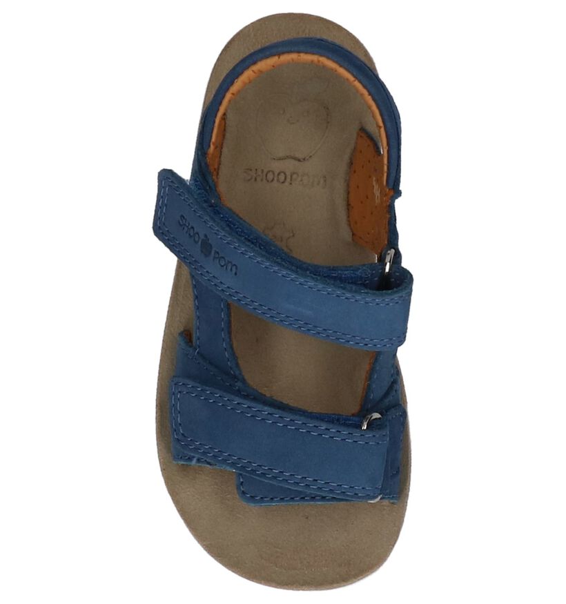 Blauwe Sandalen Shoo Pom Goa Boy Scratch in leer (215623)