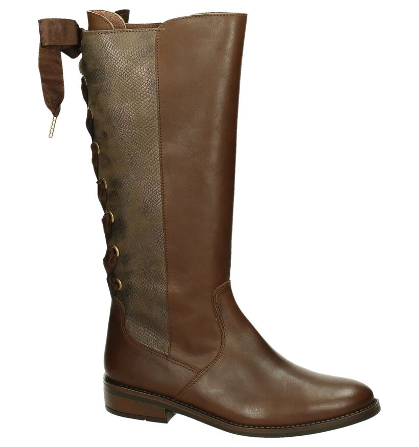 River Woods Bottes hautes en Brun foncé en cuir (204531)