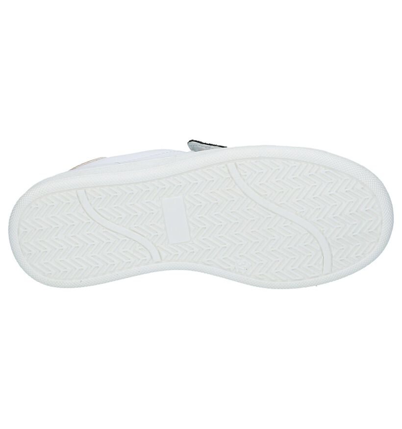 Witte Lage Geklede Sneakers Milo & Mila Zip Cactus in kunstleer (232641)