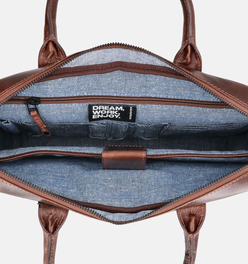 Maverick Bruine Laptoptas voor heren (374901)