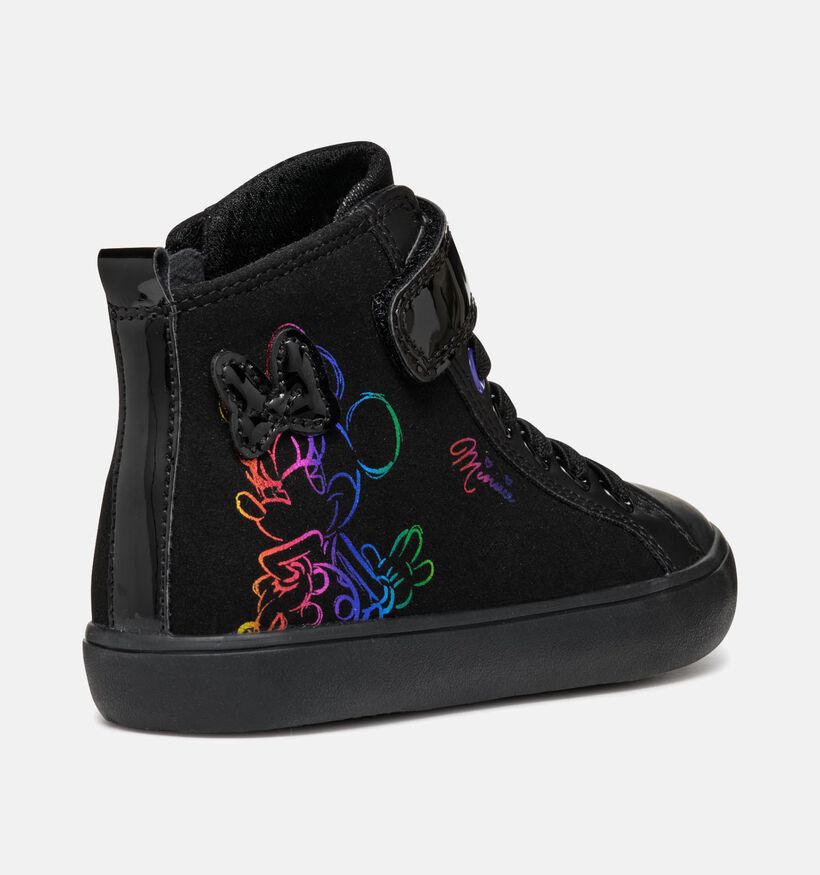Geox Gisli Minnie Mouse Zwarte Hoge schoenen voor meisjes (345950) - geschikt voor steunzolen