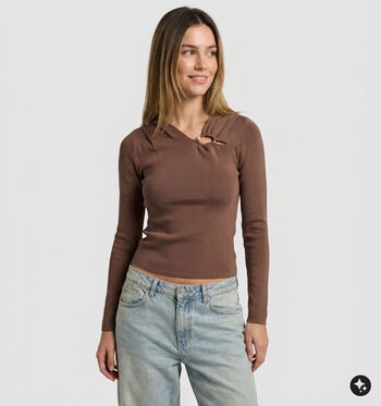 Vero Moda Pulls Noir/Marron/Vert