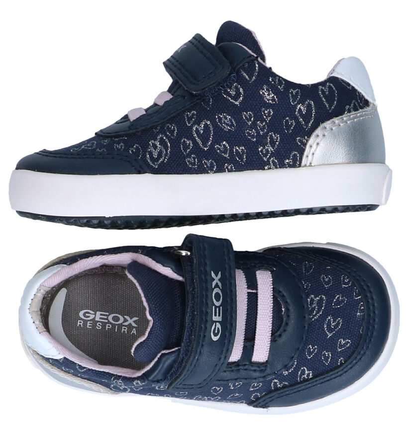 Geox Gisli Blauwe Sneakers in kunstleer (286930)