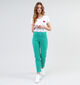 comma casual identity Groene Chino Broek voor dames (345058)