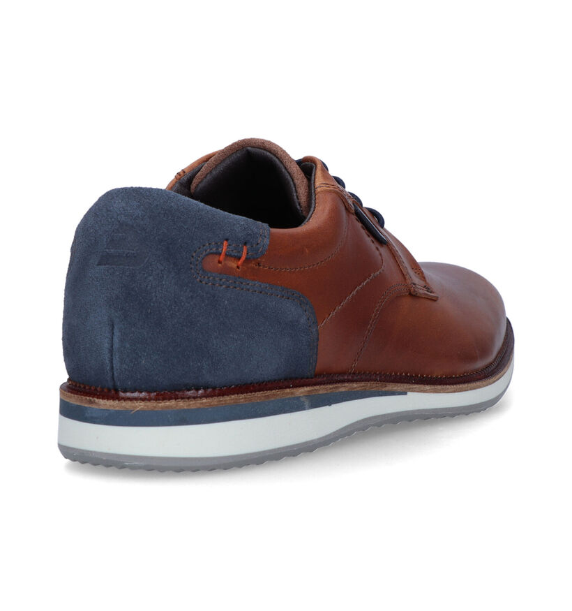 Bullboxer Chaussures à lacets en Cognac pour hommes (328657)