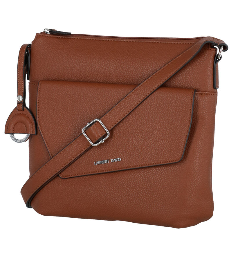 Laurent David Maura Bruine Crossbody Tas in kunstleer (302412)