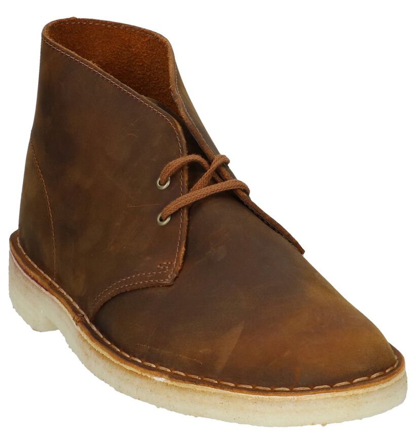 Bruine Desert Boots Clarks in leer (244271)