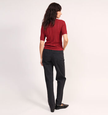 Vero Moda T-shirts Beige/Bordeaux
