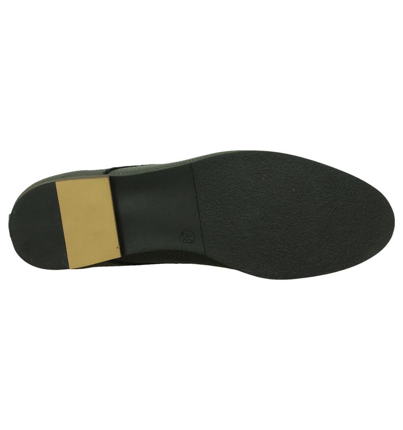 Via Roma Chaussures à lacets en Gris foncé en cuir (206142)