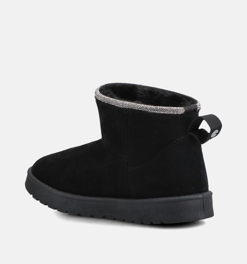 Asso Bottes courtes en Noir pour filles (379041) - pour semelles orthop&eacute;diques