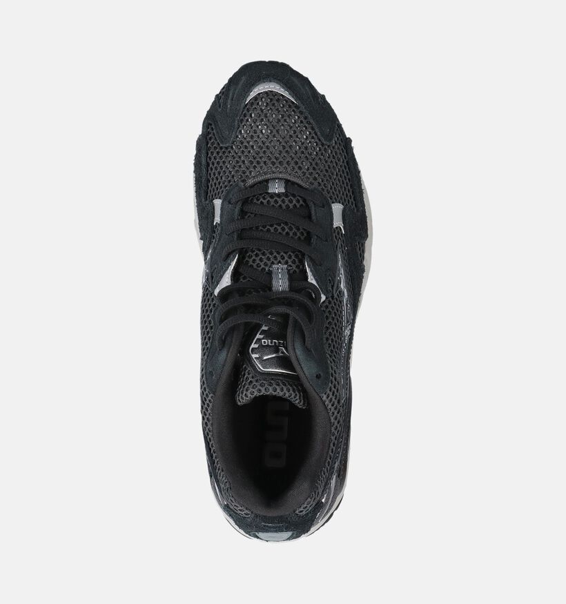 Mizuno Wave Rider 10 Suede Zwarte Sneakers voor dames (376214) - geschikt voor steunzolen