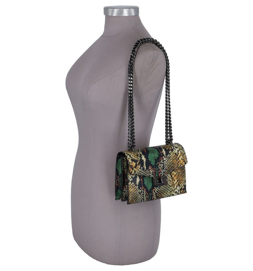 Multicolor Crossbody Tasje Dolce C. in leer (255562)