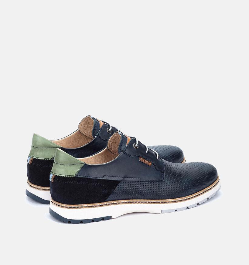 Pikolinos Olvera Blauwe Veterschoenen voor heren (355443) - geschikt voor steunzolen