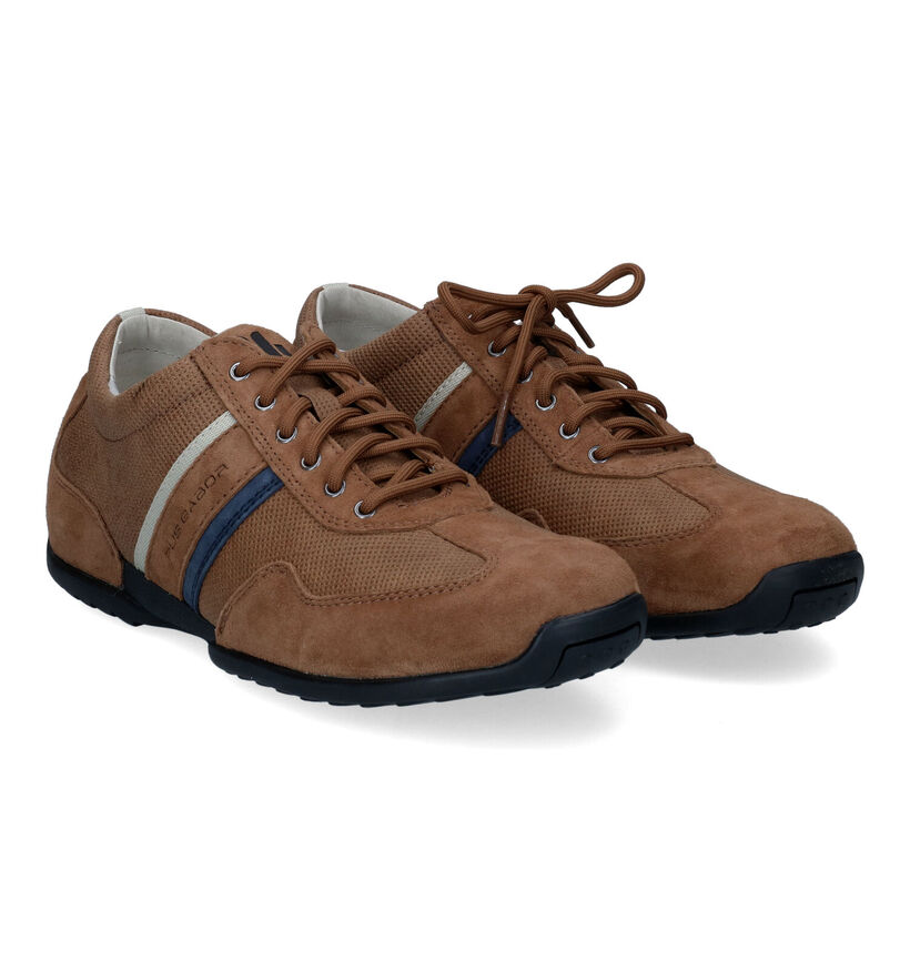 Pius Gabor Cognac Veterschoenen voor heren (305647) - geschikt voor steunzolen