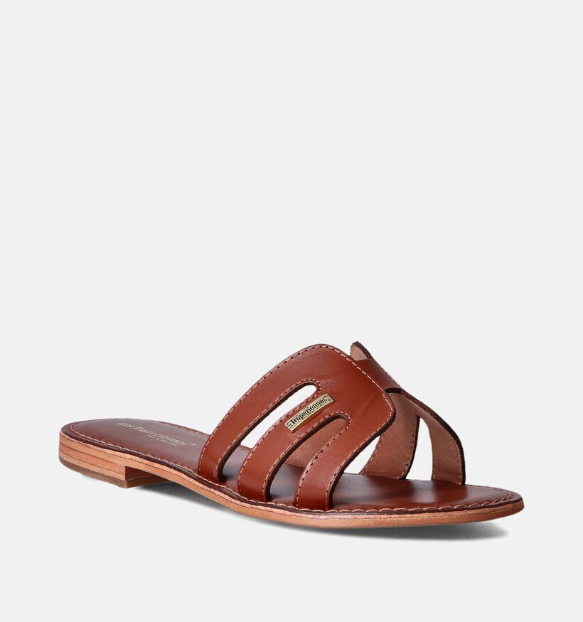 Les Tropeziennes Damia Cognac Slippers voor dames (356819)