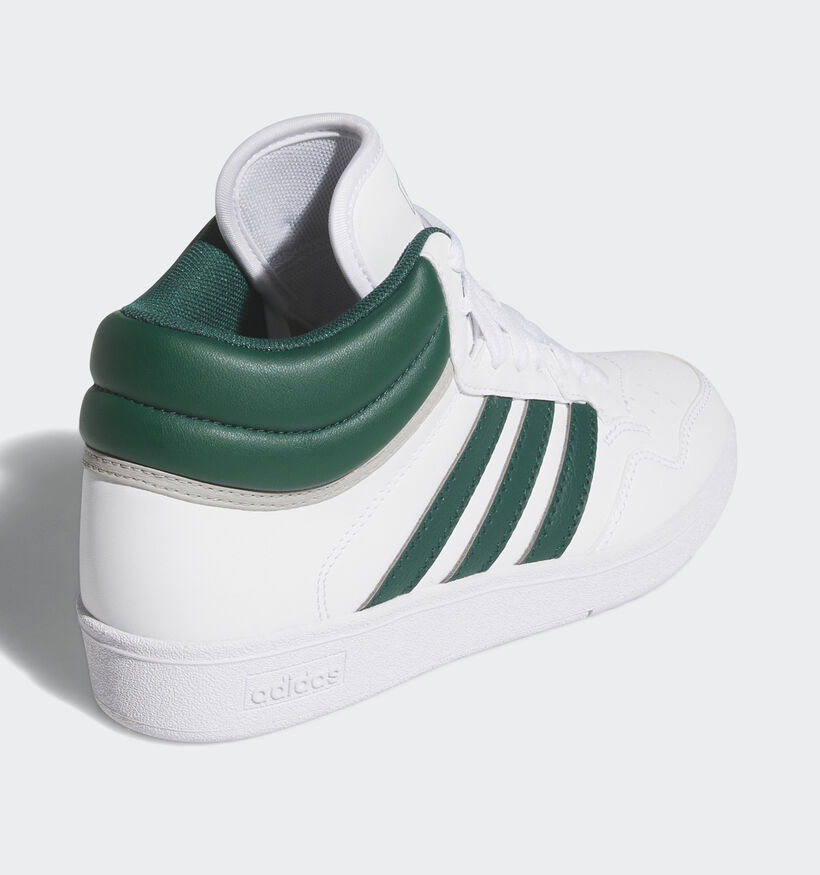 adidas Hoops Mid Witte Sneakers voor jongens, meisjes (357095) - geschikt voor steunzolen