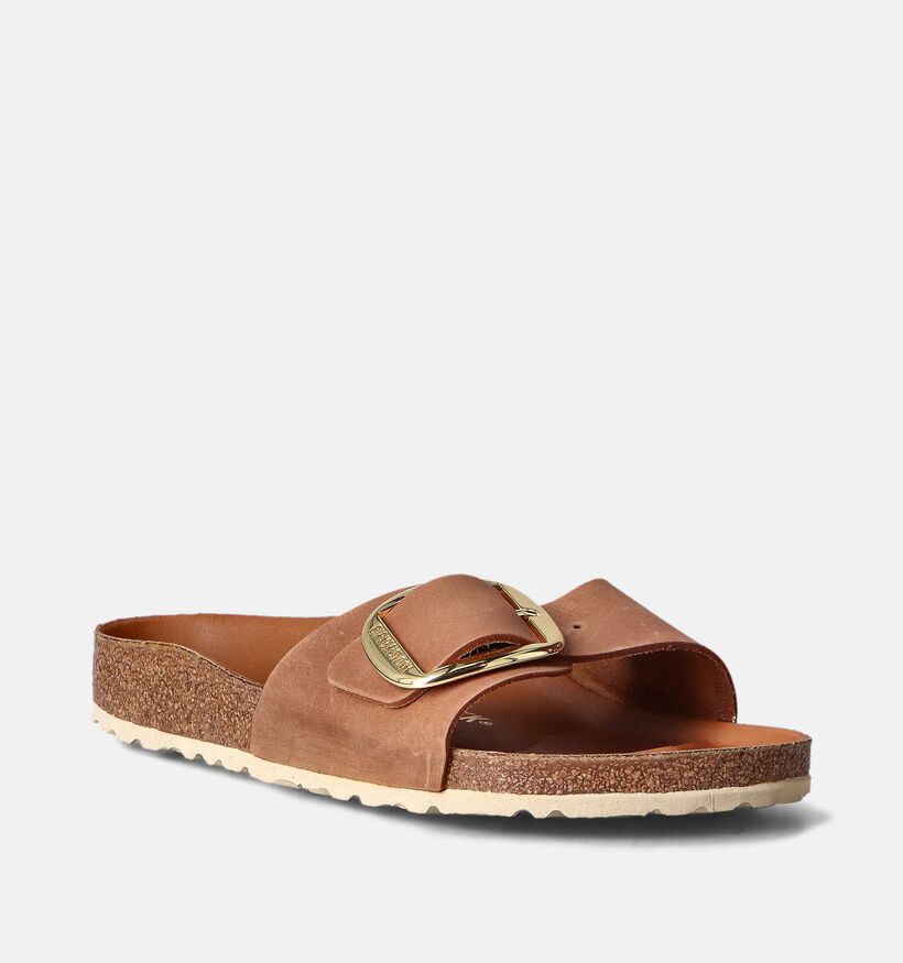 Birkenstock Madrid Big Buckle Nu-pieds en Cognac pour femmes (357608)